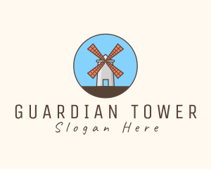 Windmill Farm Countryside logo design