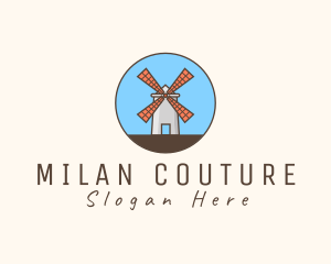 Windmill Farm Countryside logo design