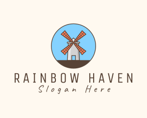 Windmill Farm Countryside logo design