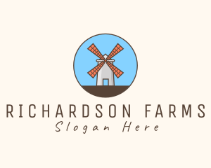 Windmill Farm Countryside logo design