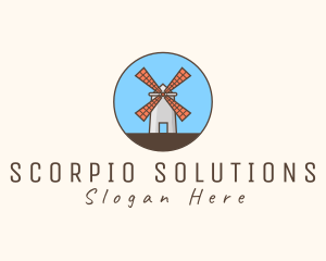 Windmill Farm Countryside logo design