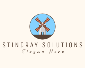 Windmill Farm Countryside logo design