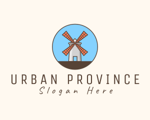 Province - Windmill Farm Countryside logo design