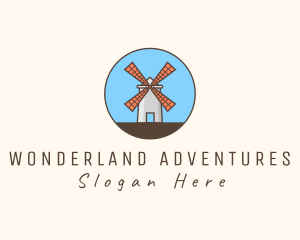 Windmill Farm Countryside logo design