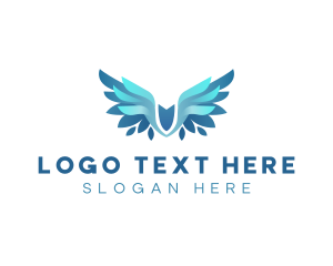 Theology - Wings Flying Angel logo design