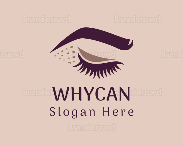 Eyelashes Makeup Cosmetics Logo