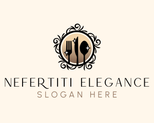 Elegant Cutlery Utensils logo design