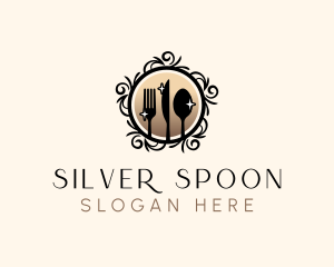 Elegant Cutlery Utensils logo design