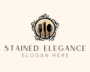 Elegant Cutlery Utensils logo design