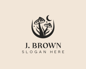 Shrooms - Mushroom Fungus Dispensary logo design