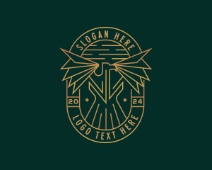 Heraldry - Royalty Wings Eagle logo design