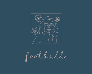 Floral Feminine Salon Logo