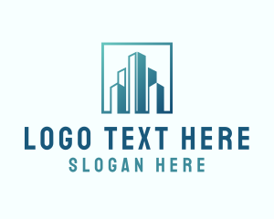Office Space - High Rise Building Construction logo design
