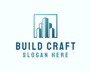 High Rise Building Construction logo design