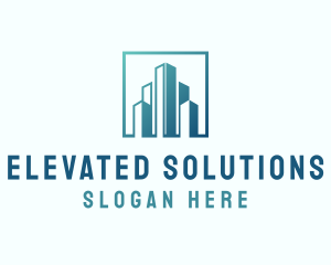 High Rise Building Construction logo design