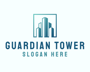 High Rise Building Construction logo design