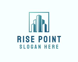 High Rise Building Construction logo design