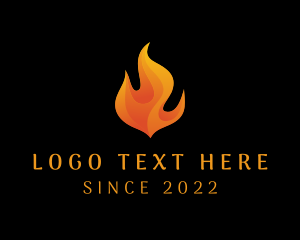 Heat - Blazing Fire Fuel Energy logo design