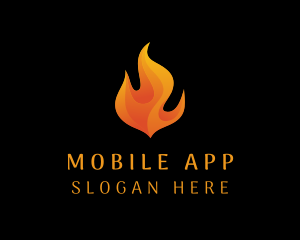 Blazing Fire Fuel Energy Logo