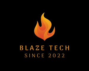 Blazing Fire Fuel Energy logo design