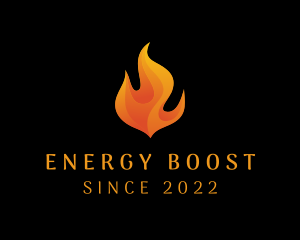 Fuel - Blazing Fire Fuel Energy logo design