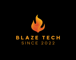 Blazing Fire Flame logo design