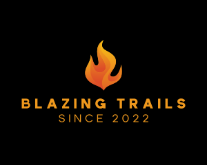 Blazing Fire Flame logo design