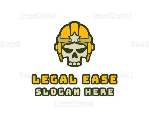Gaming Skull Helmet Logo