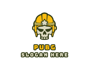 Gaming Skull Helmet  logo design