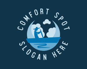 Moon Gondola Sailing logo design