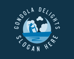 Moon Gondola Sailing logo design