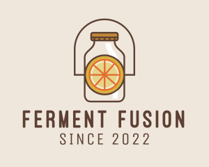 Lemon Fermentation Jar logo design