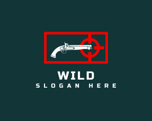 Firearm Target Gun Shooting Logo