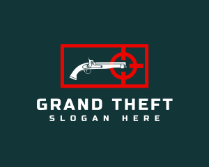 Gunstock - Firearm Target Gun Shooting logo design