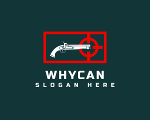 Heavy Weapon - Firearm Target Gun Shooting logo design