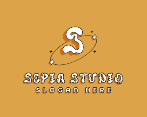 Cosmic Retro Studio logo design