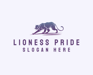 Lioness - Wild Panther Animal logo design