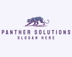 Wild Panther Animal logo design