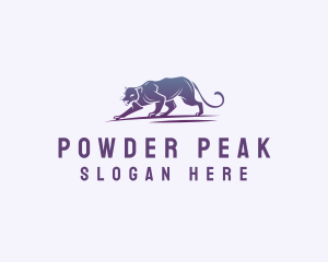 Wild Panther Animal logo design