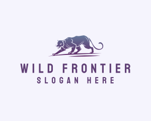 Wild Panther Animal logo design