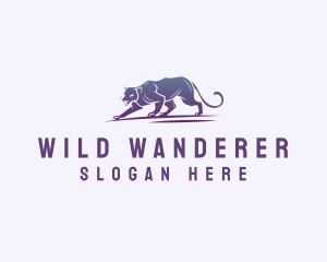 Wild Panther Animal logo design