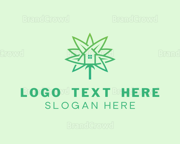 Leaf House Property Logo