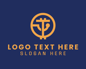 Token - Crypto Tech Letter T logo design