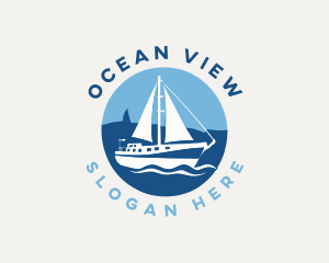 Nautical Vessel Sailboat logo design