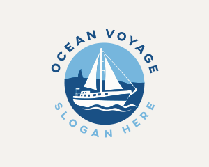 Nautical Vessel Sailboat logo design