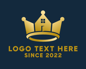 Village - Premium Crown Real Estate logo design