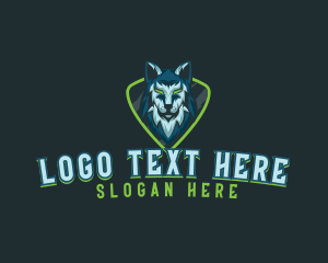 Gamer - Wolf Husky Streaming logo design