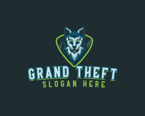 Character - Wolf Husky Streaming logo design