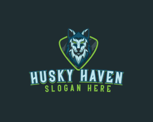 Husky - Wolf Husky Streaming logo design