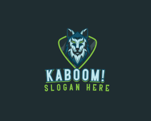 Mascot - Wolf Husky Streaming logo design